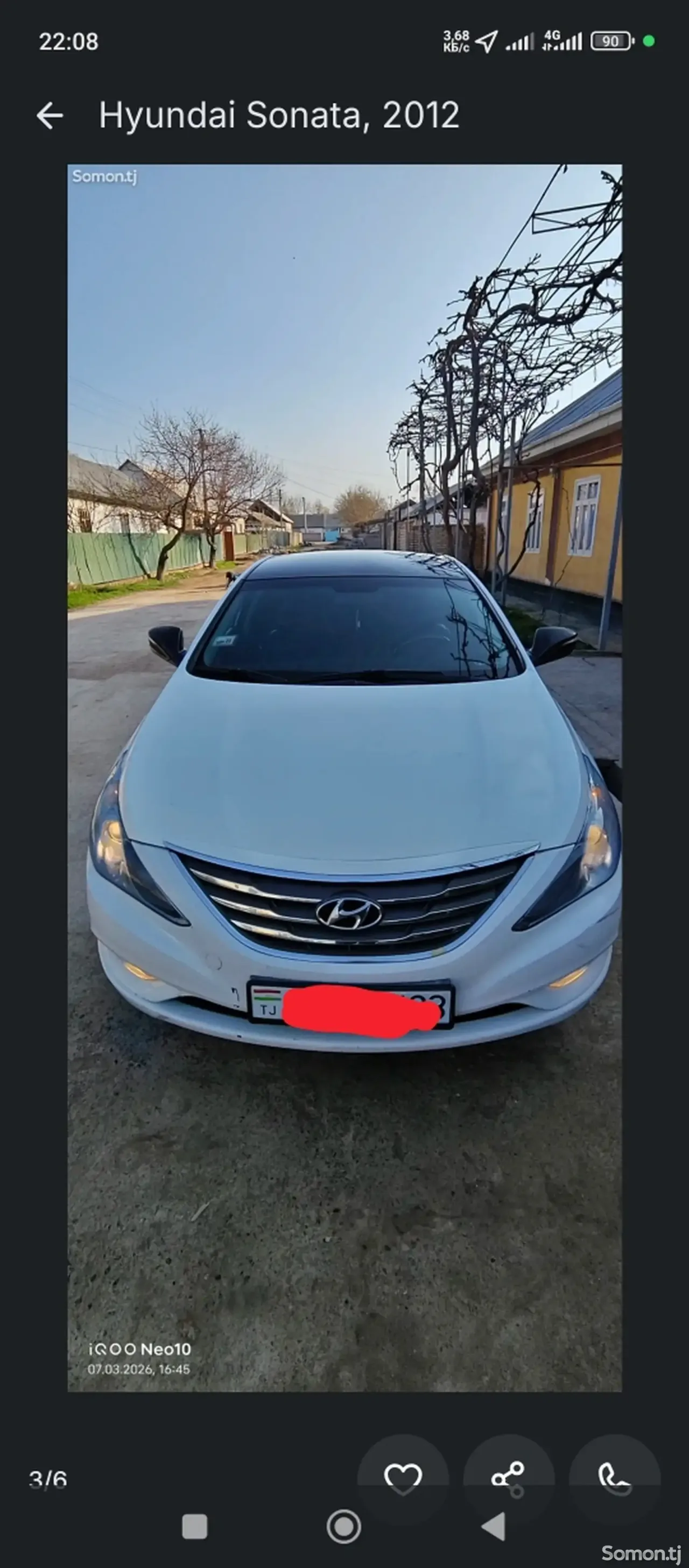 Hyundai Sonata 2012 · 2.0 AT
