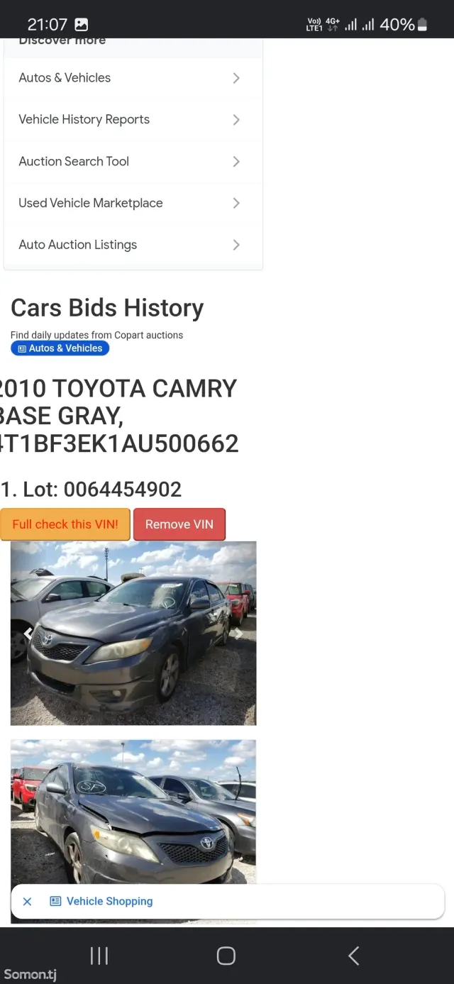 Toyota Camry 2010 · 2.5 AT