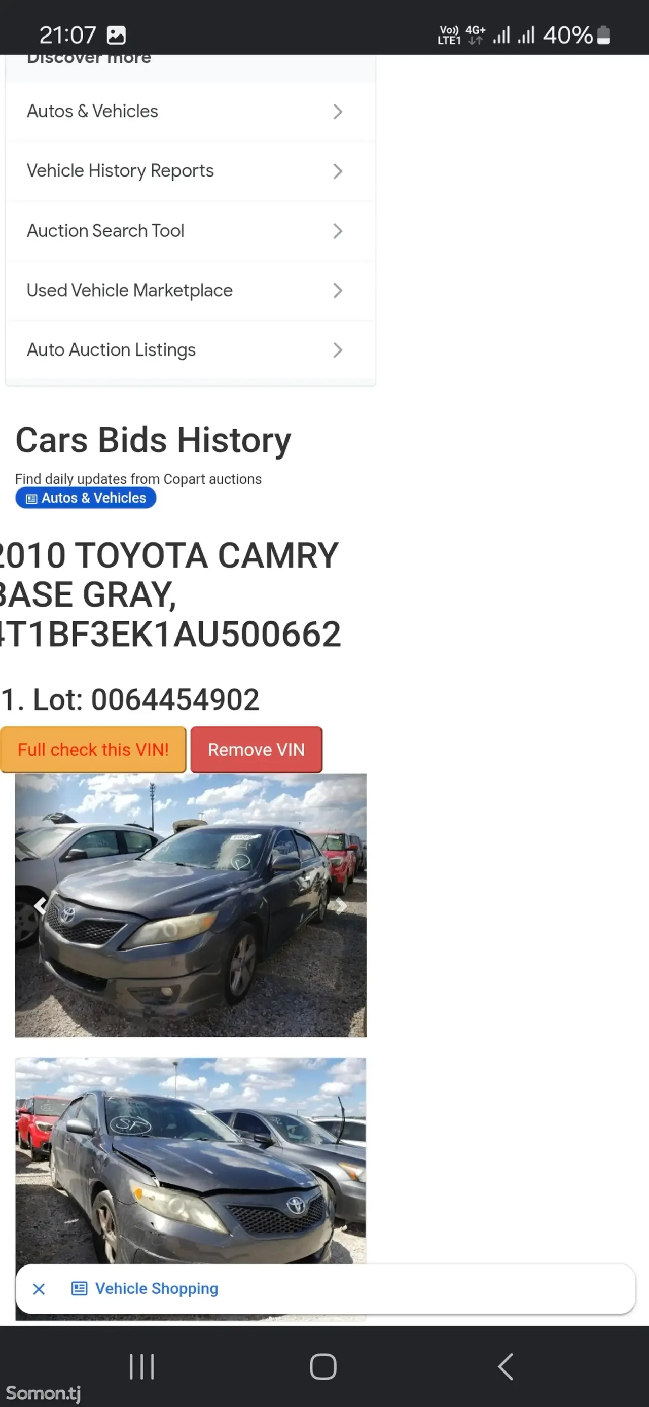 Toyota Camry 2010 · 2.5 AT