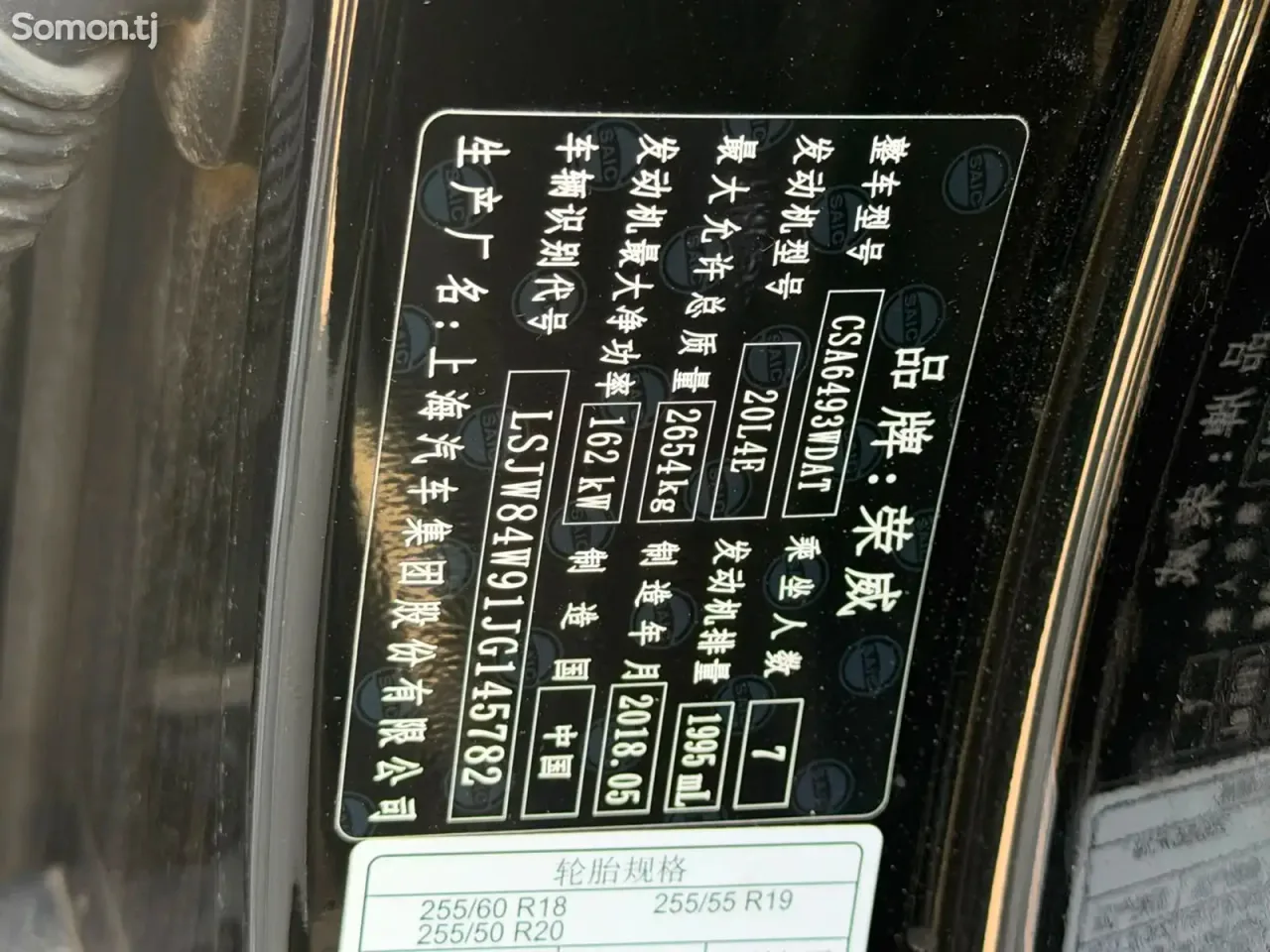 Roewe RX8 2018 · 2.0 AT
