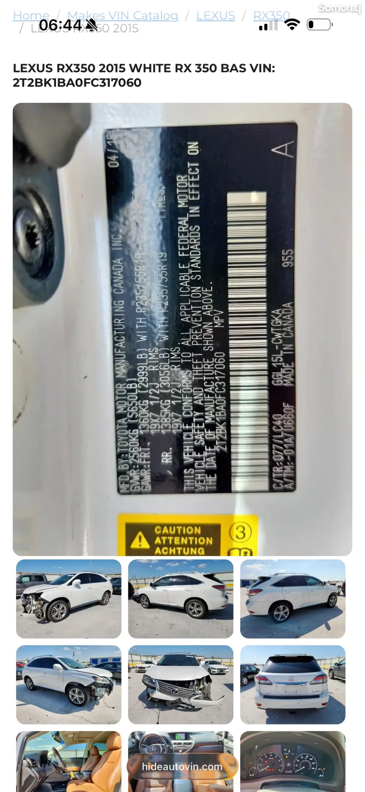 Lexus RX series 2015 · 3.5 AT