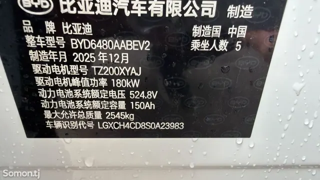 BYD Sea Lion 06 2025 · AMT
