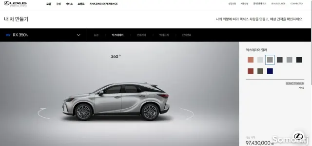 Lexus RX series 2026 · 2.5 AT