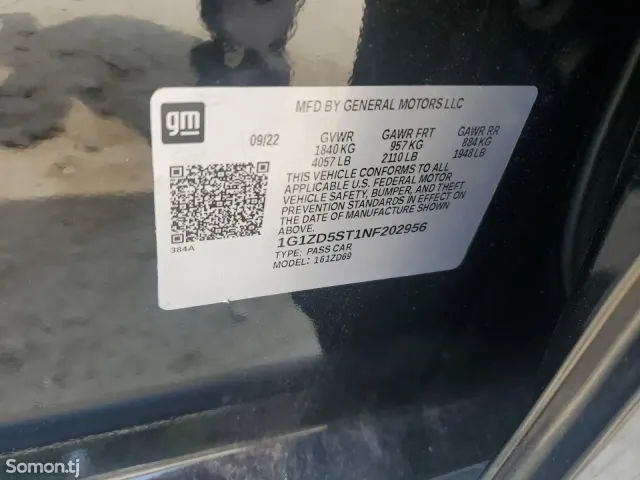 Chevrolet Malibu 2022 · 1.5 AT