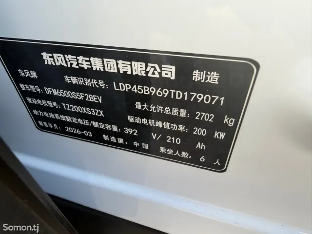 Dongfeng EP 008 2026 · 2.0 AT