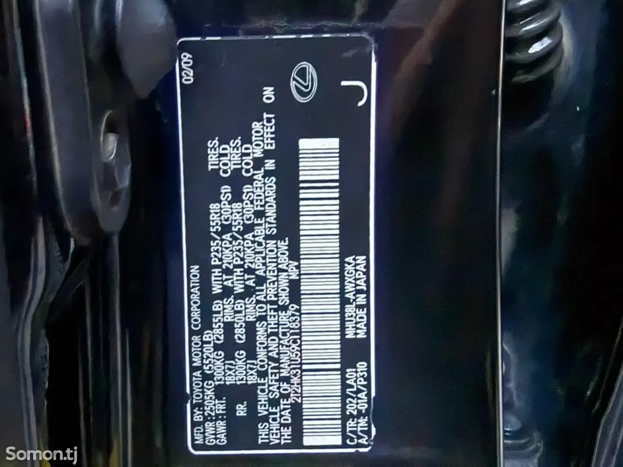 Lexus RX series 2009 · 3.5 AT