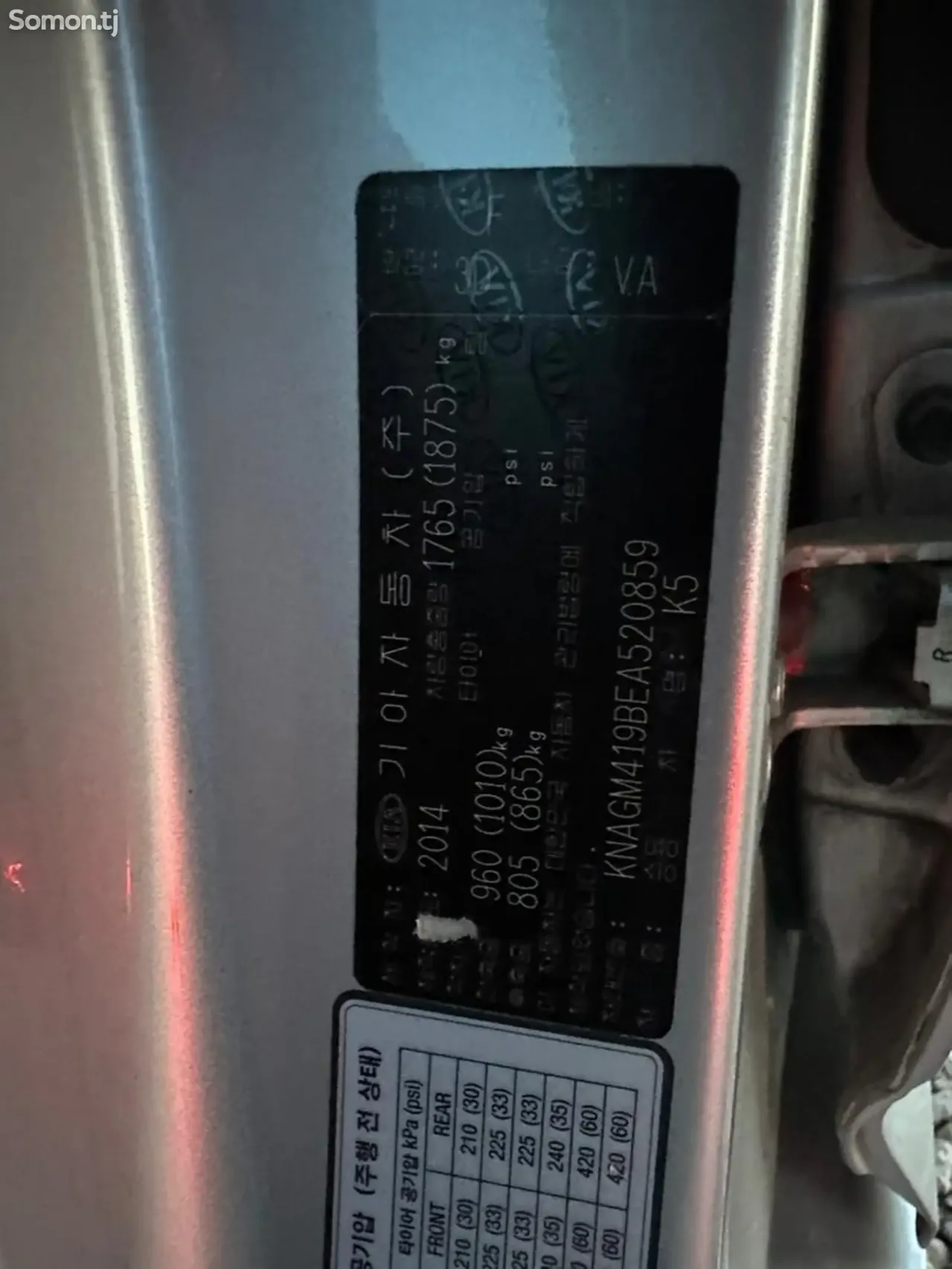 Kia K5 2014 · 2.0 AT