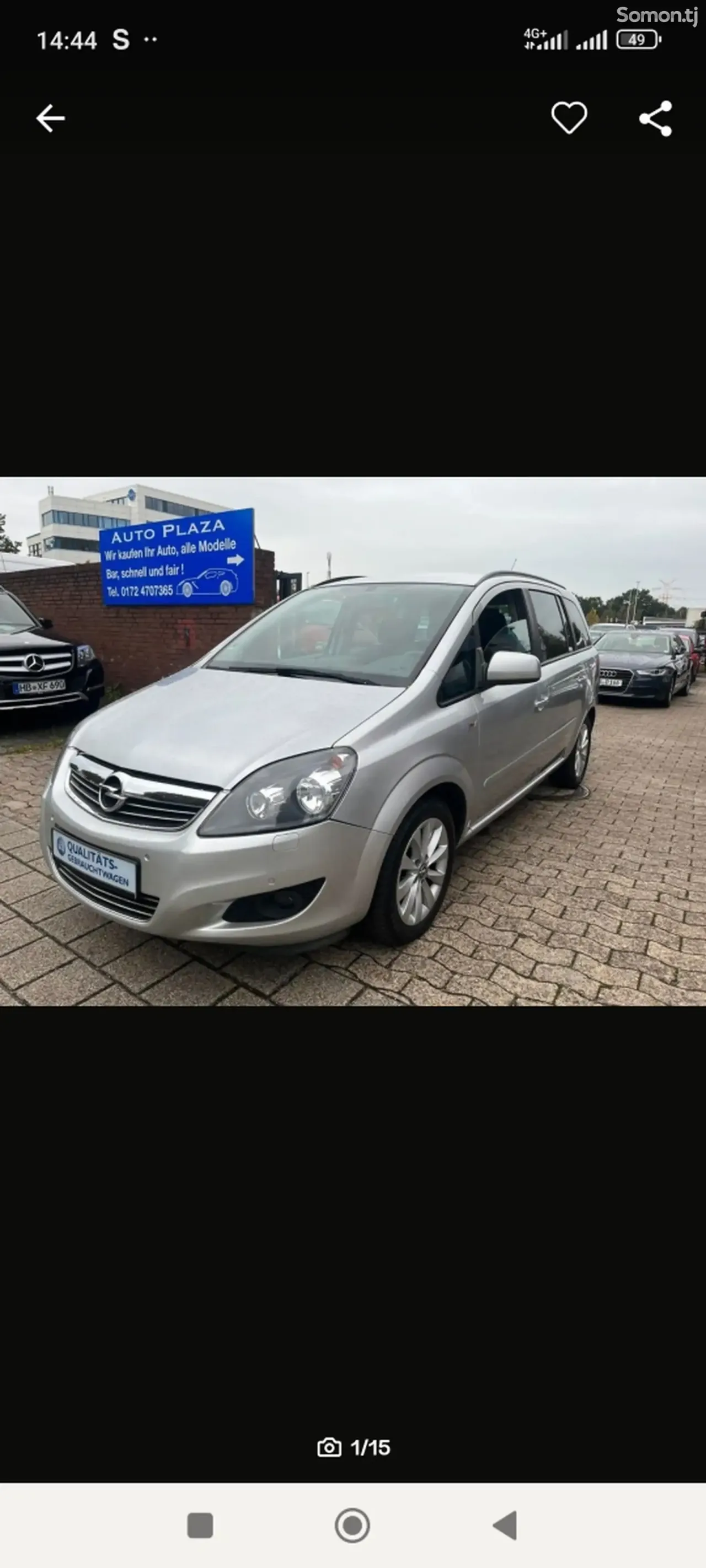 Opel Zafira 2014 · 1.8 MT