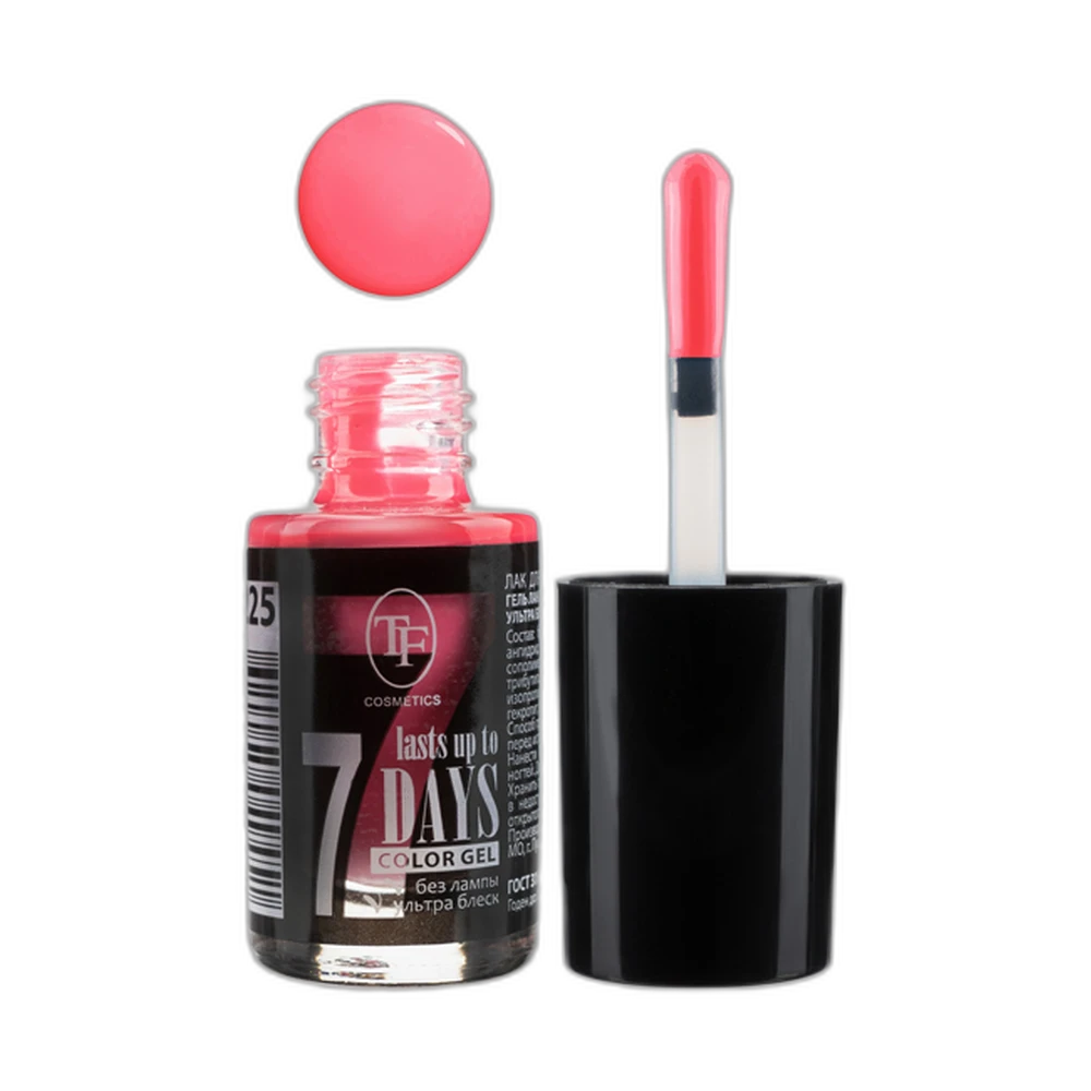 Триумф tf Лак-Гель без UF лампы Color gel lasts up to 7 days 225 Фуксия 49451