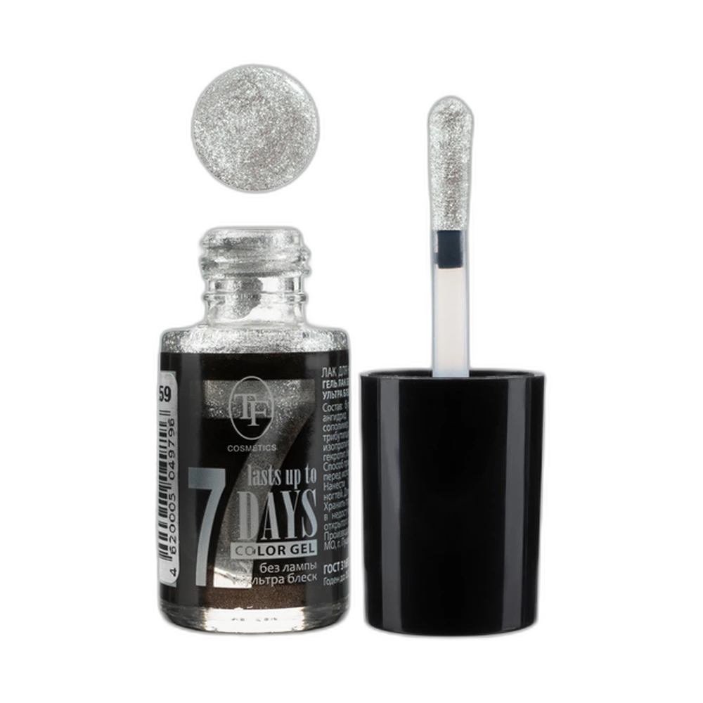 Триумф tf Лак-Гель без UF лампы Color gel lasts up to 7 days 259 Серебро 49796