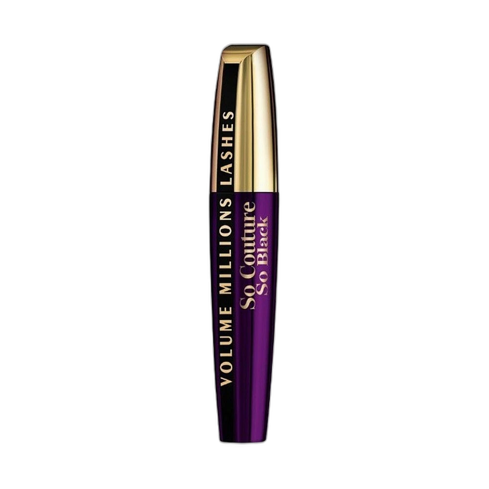 Тушь для ресниц L'oreal "Объем миллиона ресниц От Кутюр", для объема и разделения, экстрачерная, 9,5 мл.
