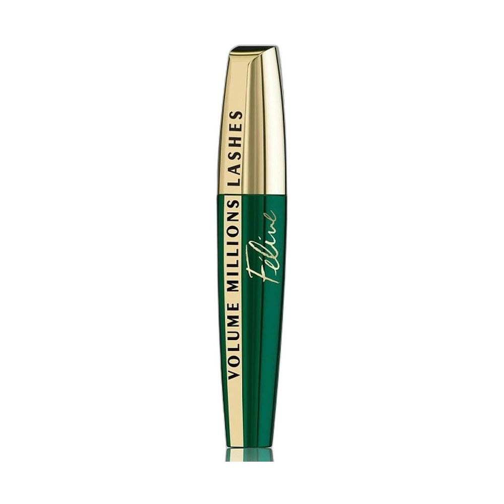 Тушь для ресниц L'oreal "Объем миллиона ресниц Feline Взгляд кошки", для объема и разделения, черная, 8,5 мл.