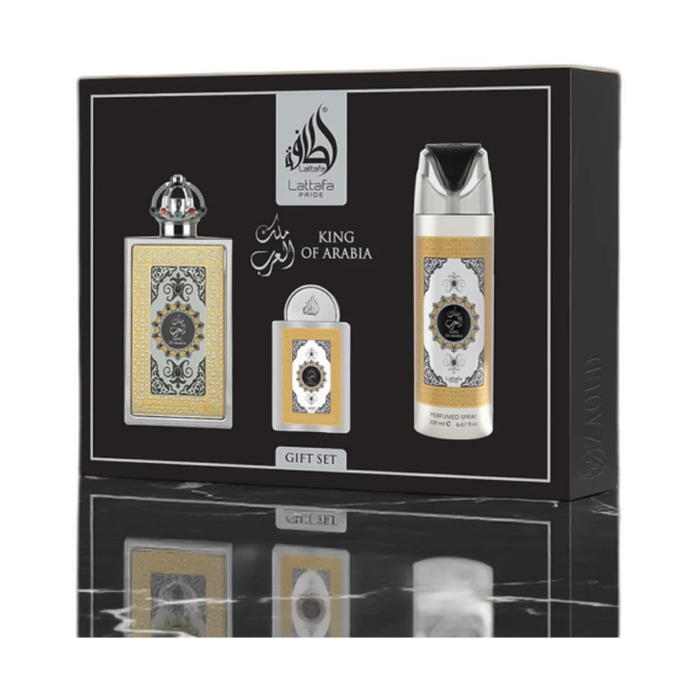 LATTAFA KING OF ARABIA 100ml + 20ml + 200ml дезодорант