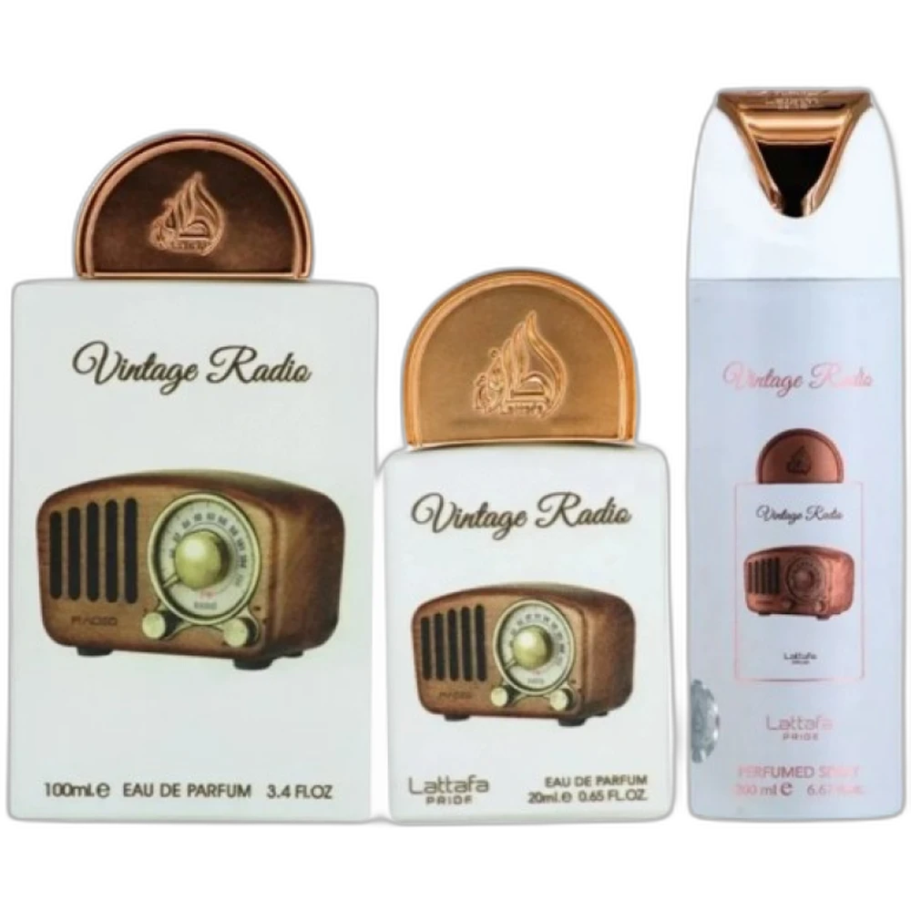 LATTAFA винтаж RADIO 100ml + 20ml + 200ml дезодорант