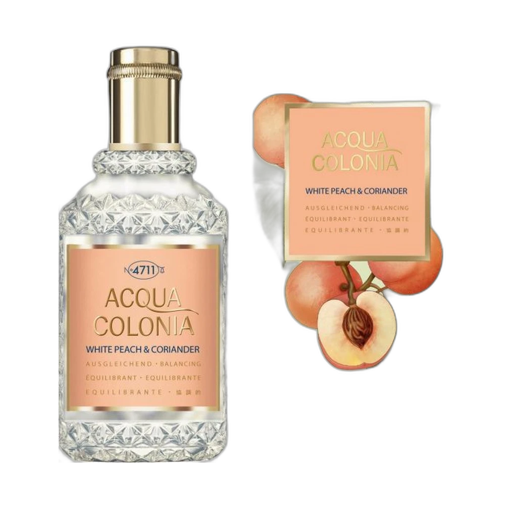 MAURER & WIRTZ 4711 ACQUA COLONIA WHITE PEACH & CORIANDER edc 50ml