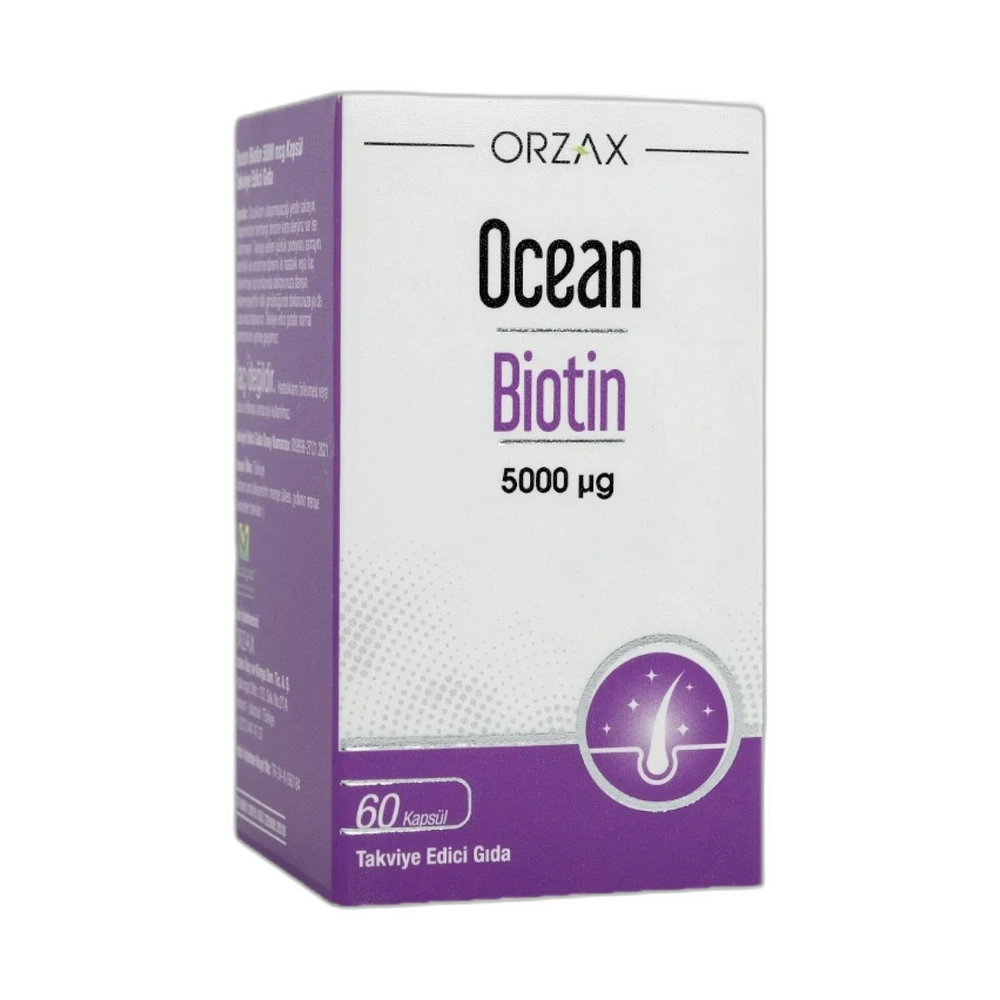 ORZAX OCEAN BIOTIN 5000 мкг 60 капсул
