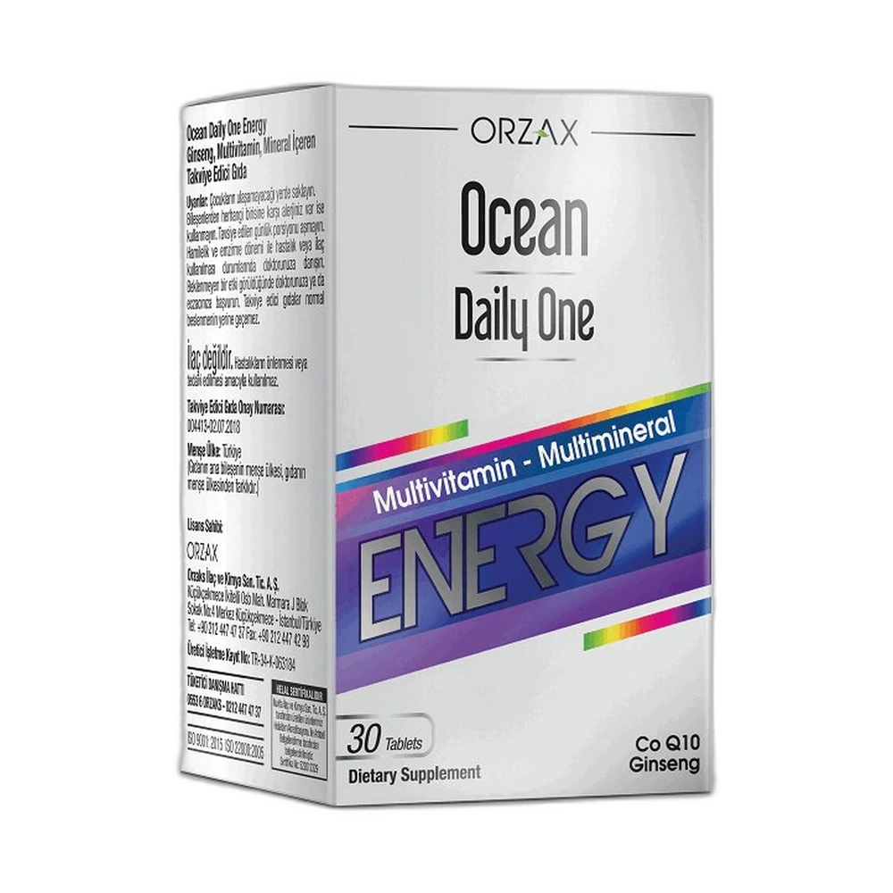 ORZAX OCEAN DAILY ONE ENERGY 30 таблеток