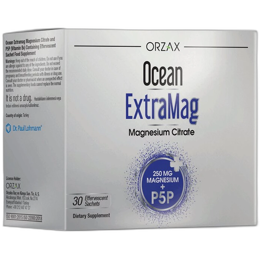 ORZAX OCEAN EXTRAMAG 250 мг 30 саше
