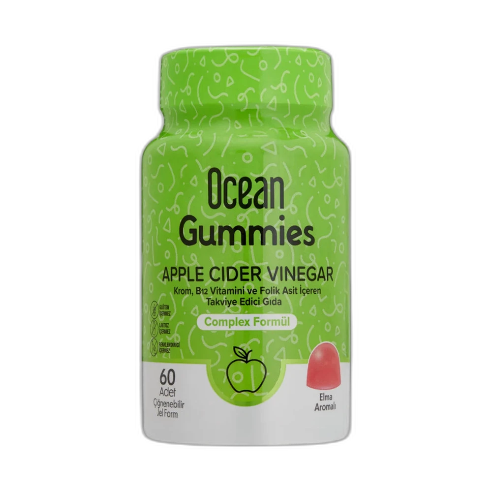 ORZAX OCEAN GUMMIES APPLE CIDER VINEGAR 60 жевательных пастилок