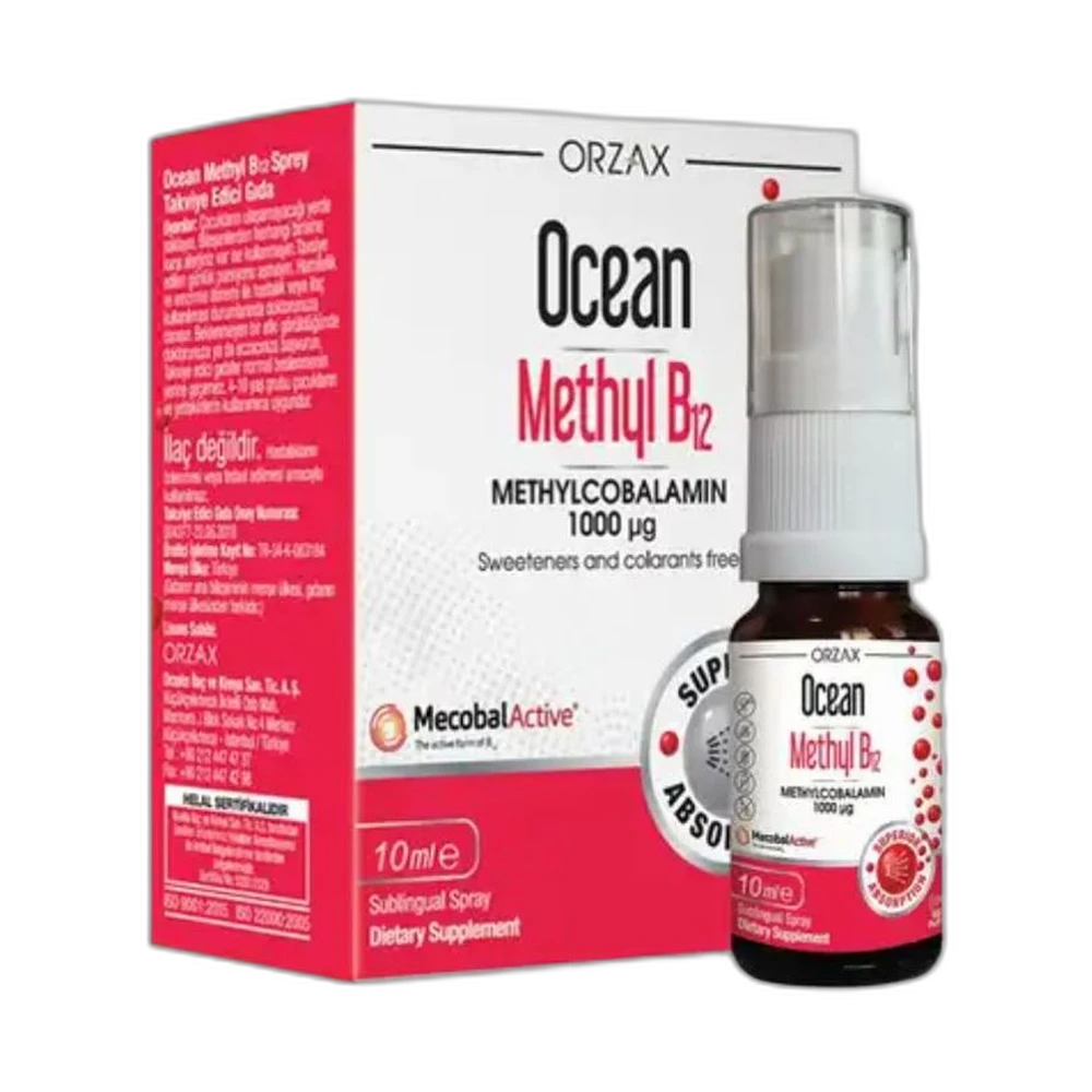 ORZAX OCEAN METHYL B12 SPRAY 1000 мг в спрее 10 мл