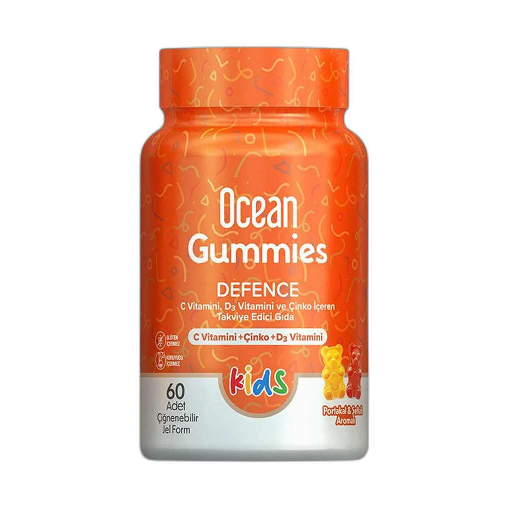 ORZAX OCEAN SMART GUMMIES DEFENCE KIDS 60 жевательных пастилок