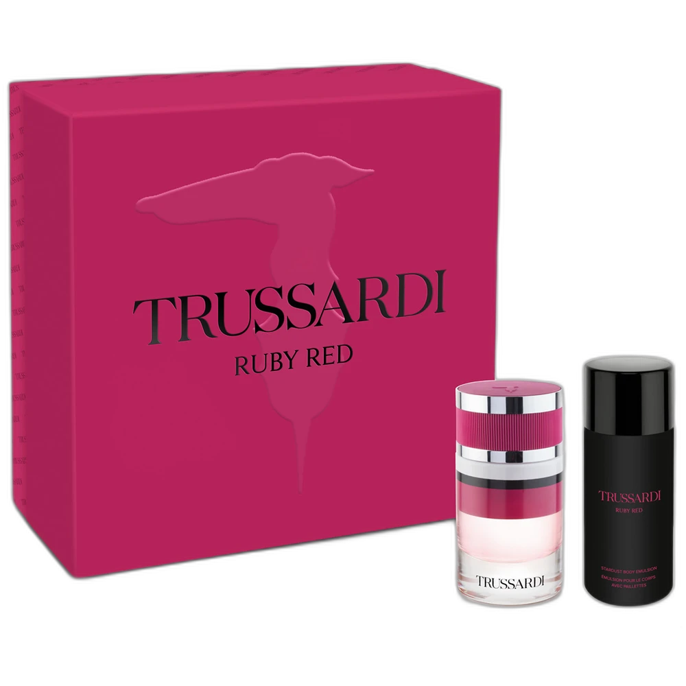 TRUSSARDI RUBY RED 30ml + 7ml + 30ml body emulsion
