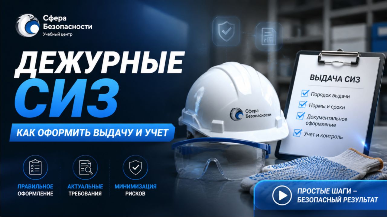Обложка видео "🔥Дежурные СИЗ: как оформить выдачу и учёт"