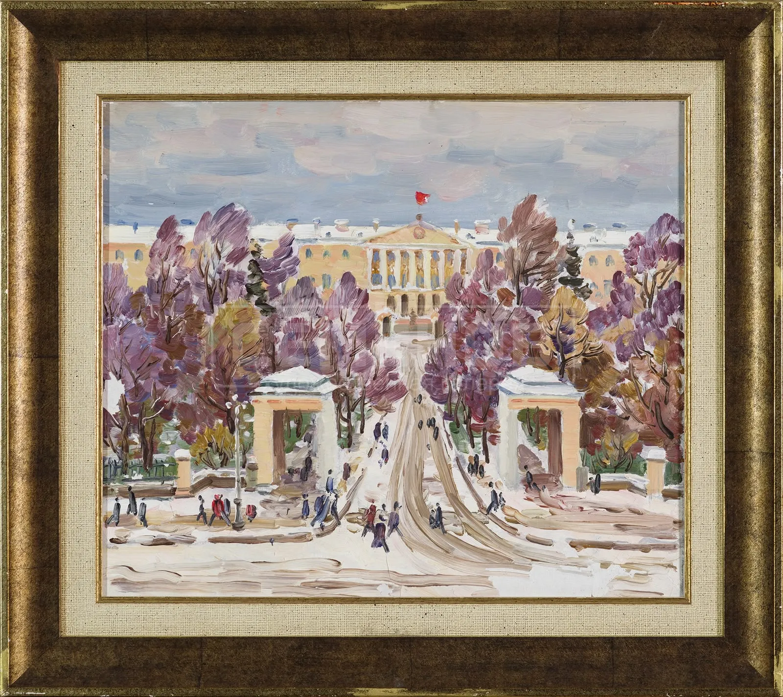 Смольный дворец зимой
