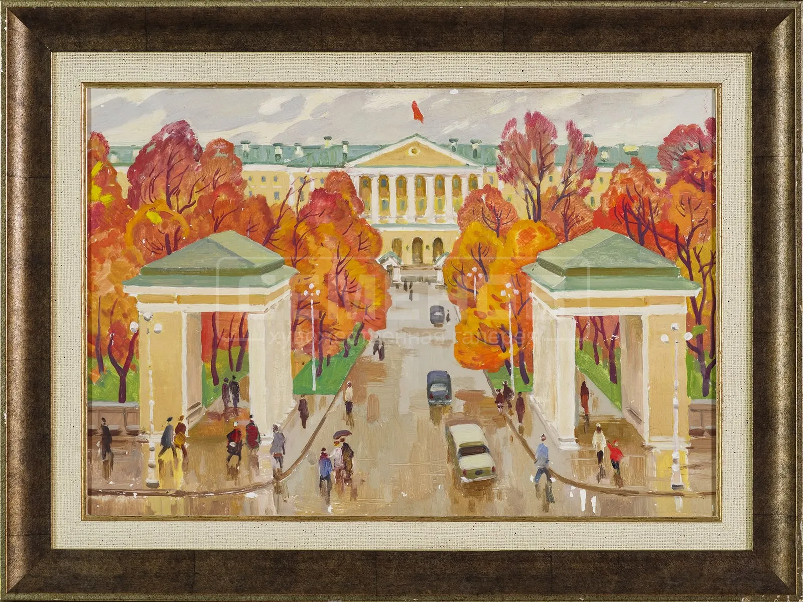 Смольный дворец. Золотая осень