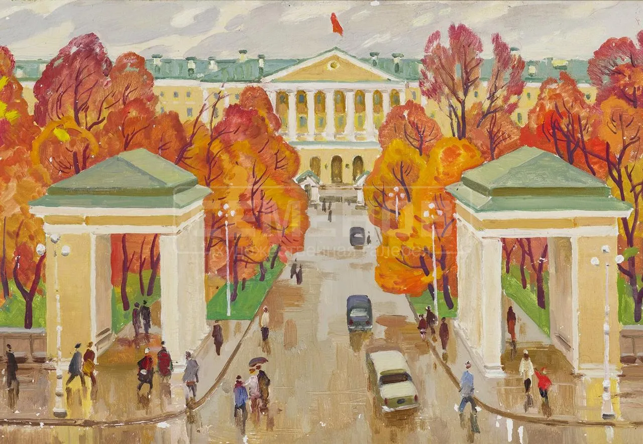 Smolny Palace. Golden Autumn