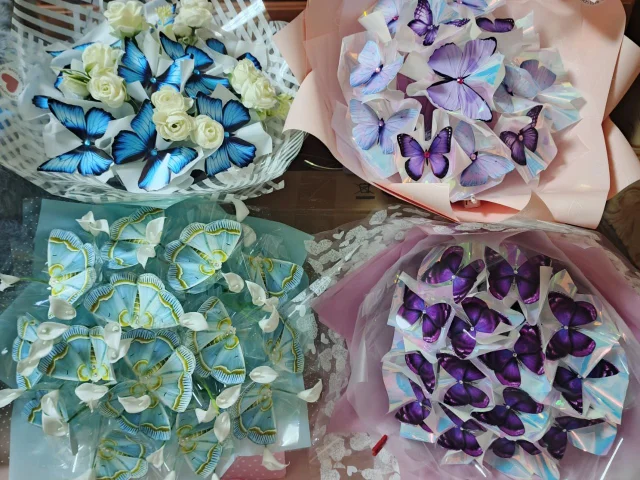 Фото: 🦋Светящиеся букеты из бабочек