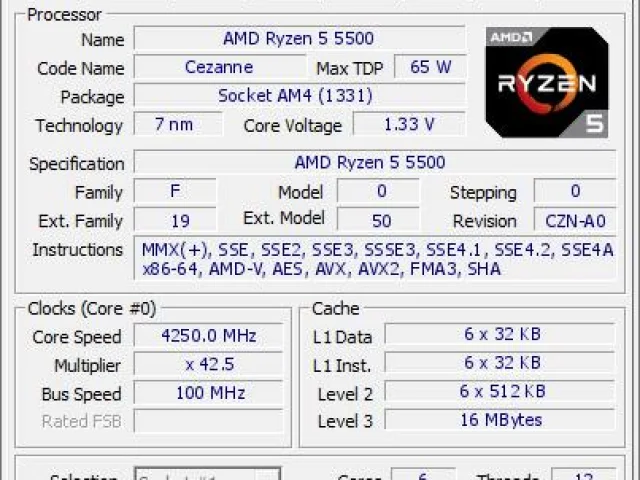 Фото: Продам AMD Ryzen 5 5500