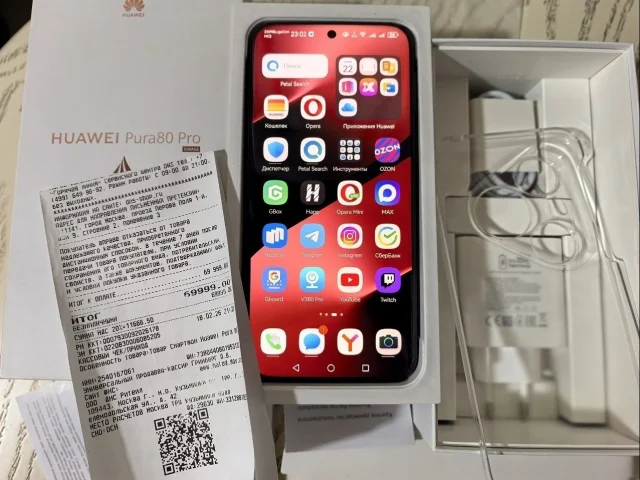 Фото: Глобальная версия Huawei Pura 80 Pro 12/512Gb, dual sim,состояние идеальное,в использовании практически не был