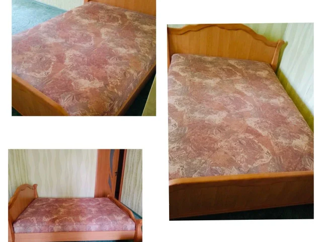 Фото: Продам 2х спальную кровать с матрасом