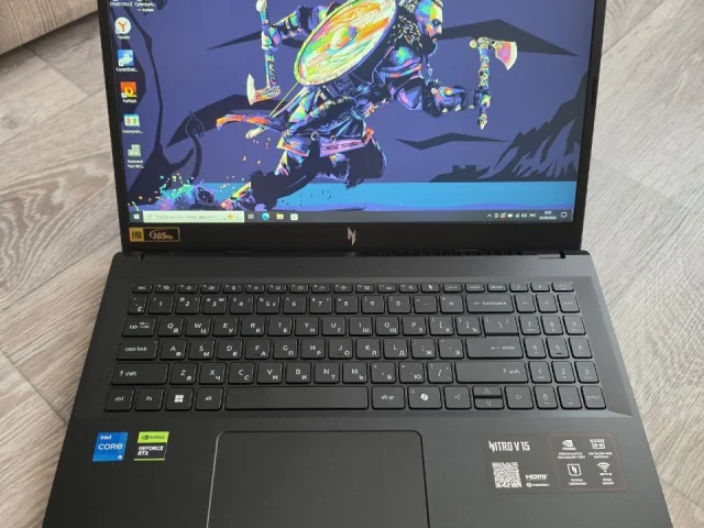 Фото: В продаже мощный, игровой ноутбук Acer Nitro V15. Состояние нового! Наработка всего 4 дня! В комплекте сам ноутбук, заря