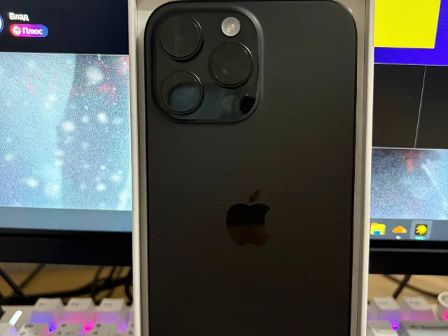 Фото: IPhone 16 Pro Max 256 Gb Черный Титан , не вскрывался, аккумулятор 100%