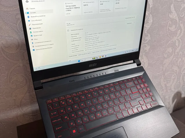 Фото: 🔥 MSI Katana GF66 11SC — 40 000 ₽ + торг