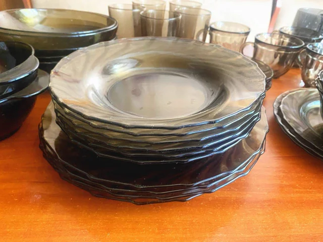 Фото: Сервиз Столовый Набор Посуди 43 предиета коричнивеи Вместе 1500руб