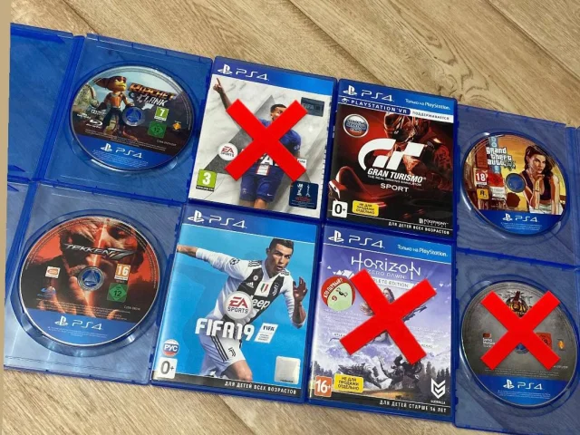 Фото: Лицензионные диски на Sony PlayStation 4-5 в отличном рабочем состоянии