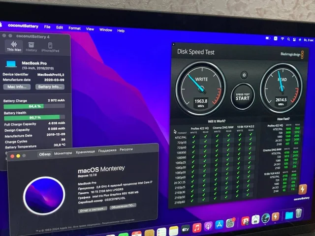 Фото: MacBook Pro 13 2019 i7 16/512 38циклов