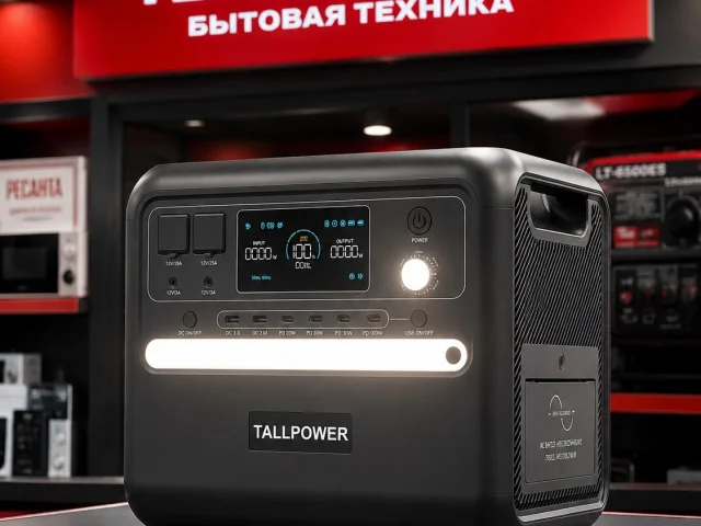 Фото: Портативная зарядная электростанция TALLPOWER V2400