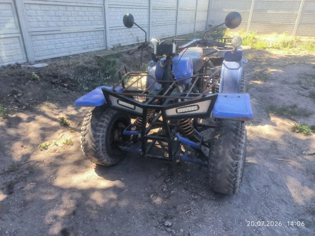Фото: Продам или поменяю проект квадрика. 650 кубиков, двигатель от МТ, независимая подвеска (детали от жигулей), редуктор ЛУА