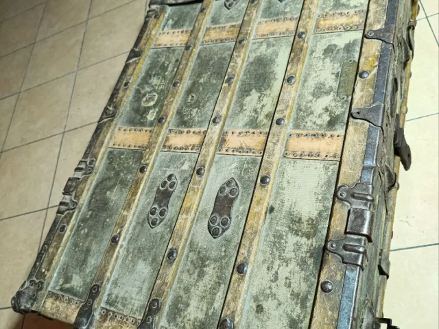 Фото: Раритет винтаж старинный чемодан, саквояж, сундук Dethloff & co trunks and valises 19 век