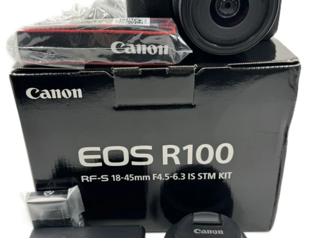 Фото: Продам новый беззеркальный фотоаппарат CANON EOS R100 + объектив CANON RF 18-45 MM. Город Луганск
