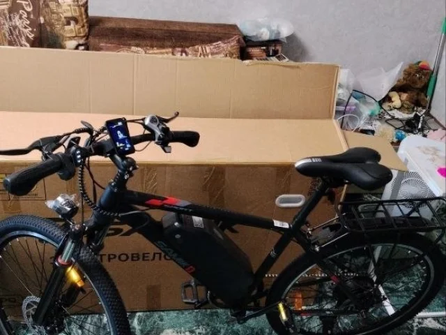 Фото: Продам Электровелосипед Samik v3 PRO 2.0. дата 29.07.2026. Ограничение снял едет 50км/ч, работает с приложением, АКБ 150