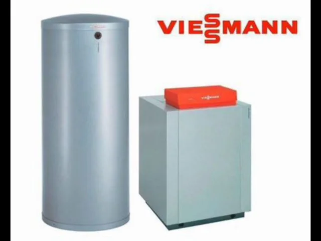 Фото: Газовый напольный чугунный котел Viessmann Vitogas 100-F б/у мощностью 35 кВт. Контроллер vitotronic 200 HO2B и бойлер к