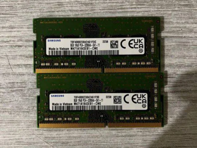 Фото: Продам оперативную память 16Gb (8+8) ddr4 sodimm 3200 МГц(на ноутбук). В отличном состоянии,оригинал,проверки приветству