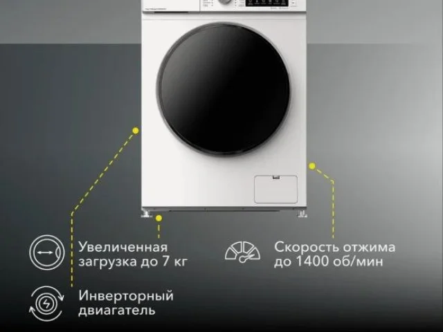 Фото: Продам стиральную машину,новая , инвертор,6 кг ,с паром