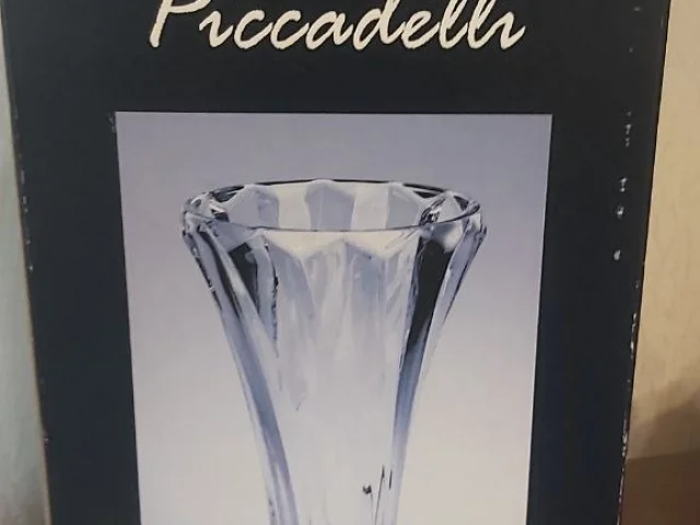 Фото: Ваза чешская Bohemia Cristalite серия Piccadelli, высота 355 мм, идеальное состояние
