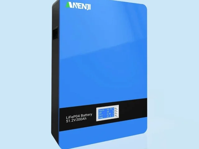 Фото: ANENJI 51.2V 200Ah Powerwall (10.24 kWh) — настенный литий-железо-фосфатный (LiFePO4) аккумуляторный блок формата Powerw